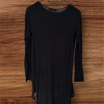 Haut long, manches longues noir, Zara - 36/S