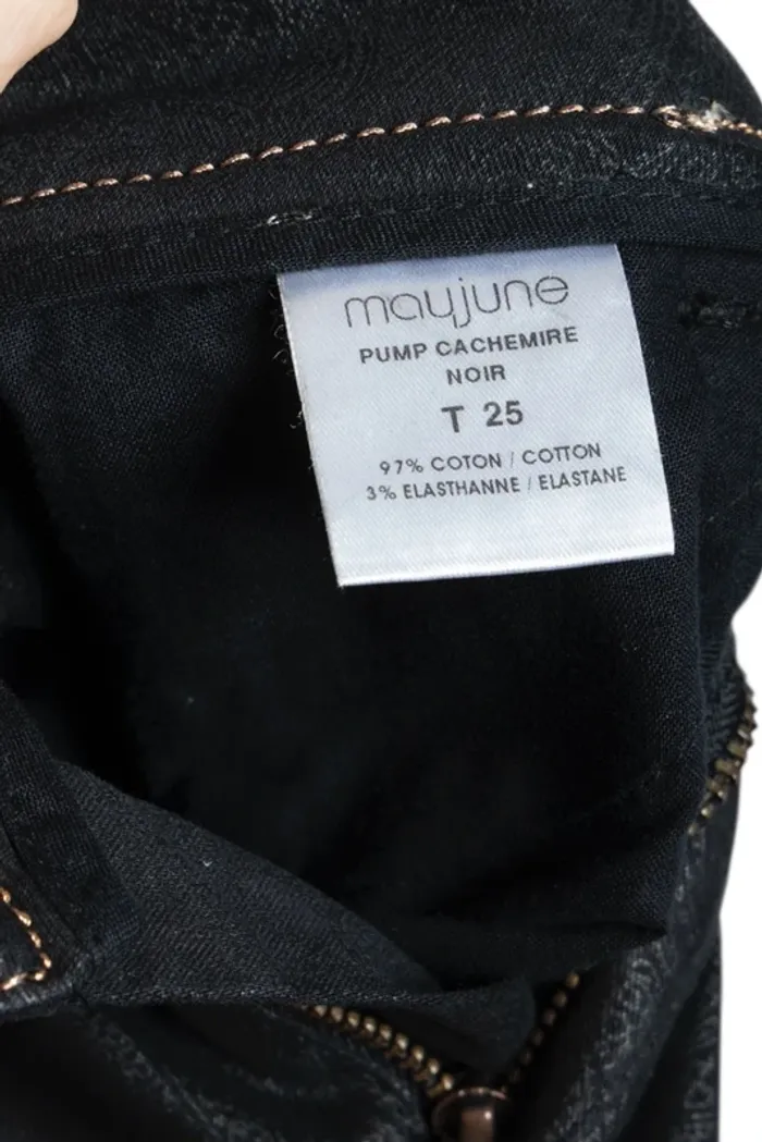 Pantalon noir jacquard Mayjune Taille 34/36 - photo numéro 7