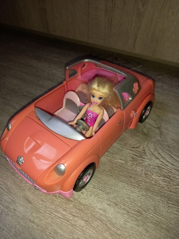 poupée polly pocket avec sa voiture piscine - photo numéro 3