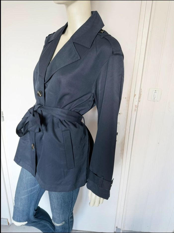 Trench-coat court ONLY – Taille L – bleu marine – Neuf avec étiquette - photo numéro 10