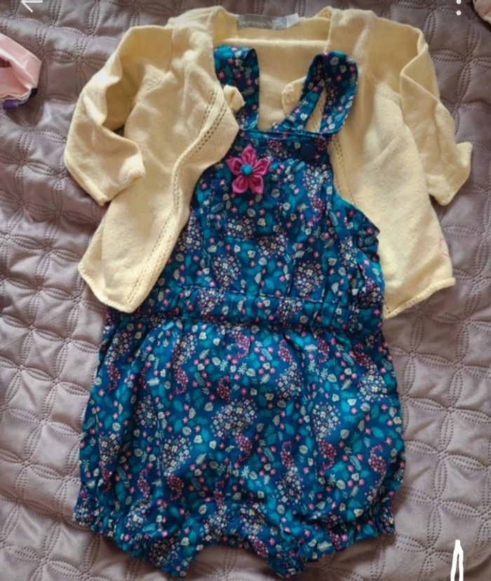 Lot de 10 vêtements bébé fille short robe été - photo numéro 3