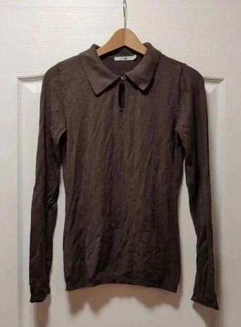 Top manches longues marron Autre ton Monoprix 38