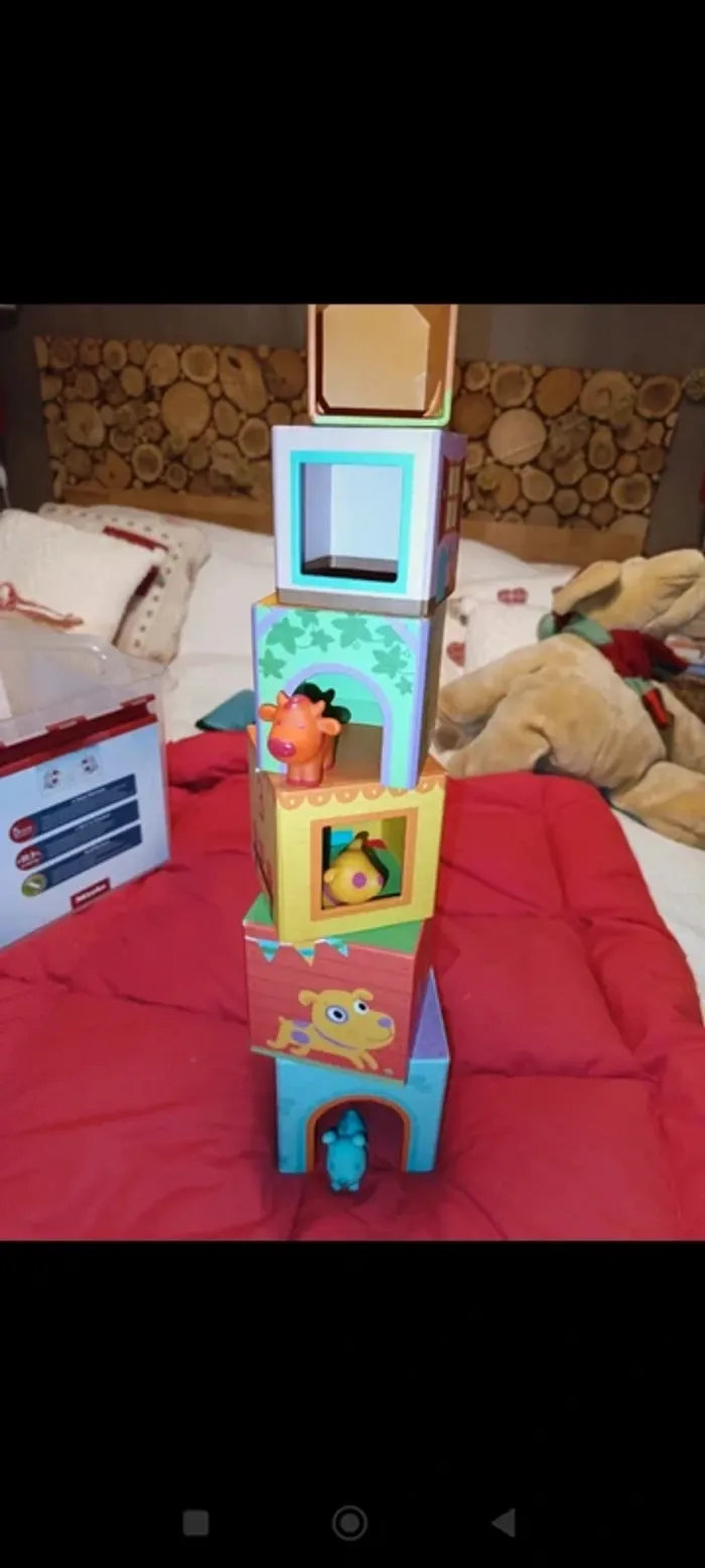 Superbes cubes bébé à empiler Djeco neuf valeur 17€ - photo numéro 5