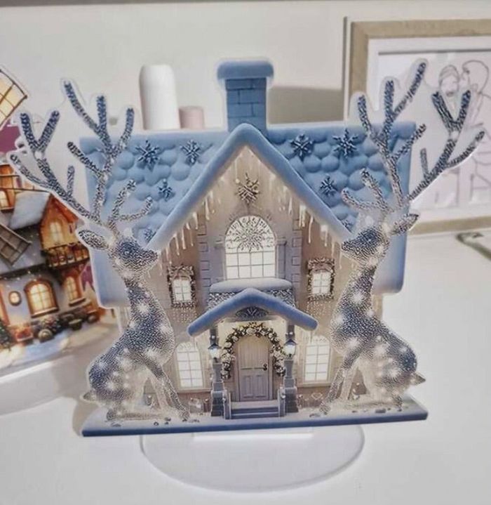 Trompe l’œil maison et rennes neuve