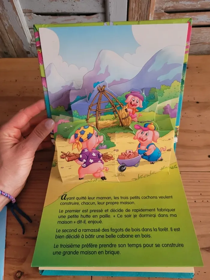 Livre Pop'up 3 petits cochons et Boucle d'or - photo numéro 6