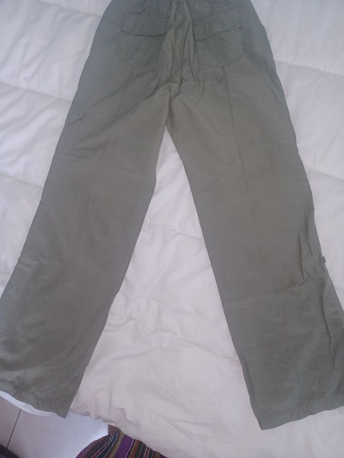 Pantalon fille domyos 12 ans très bon état kaki coton polyamide - photo numéro 11