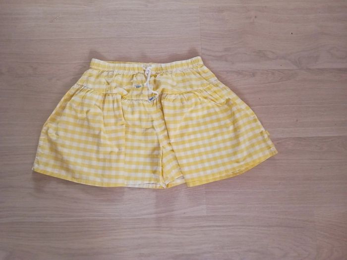 Jupe short fille jaune 10 ans Okaïdi