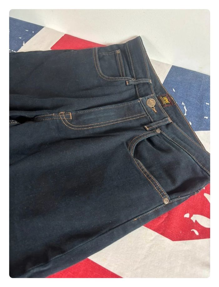 Jeans Lee style vintage bleu foncée taille 40  patte large - photo numéro 18