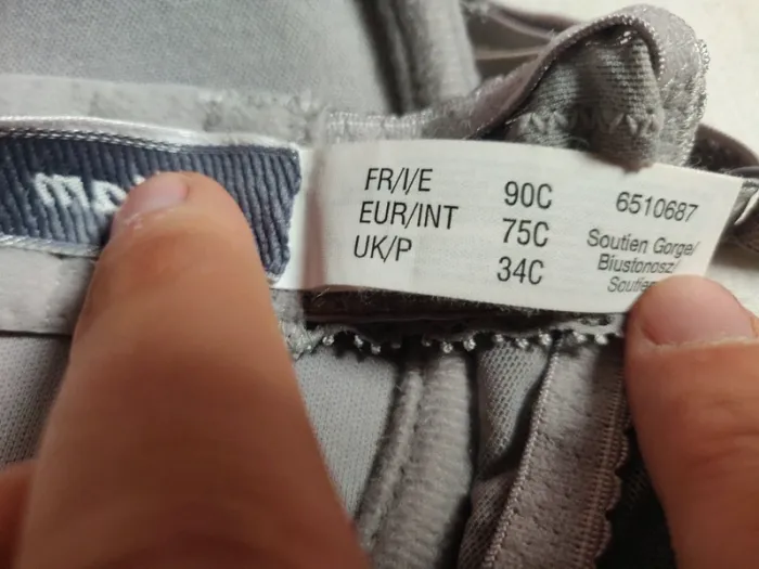 Soutien-gorge push-up Etam gris 90C - photo numéro 4