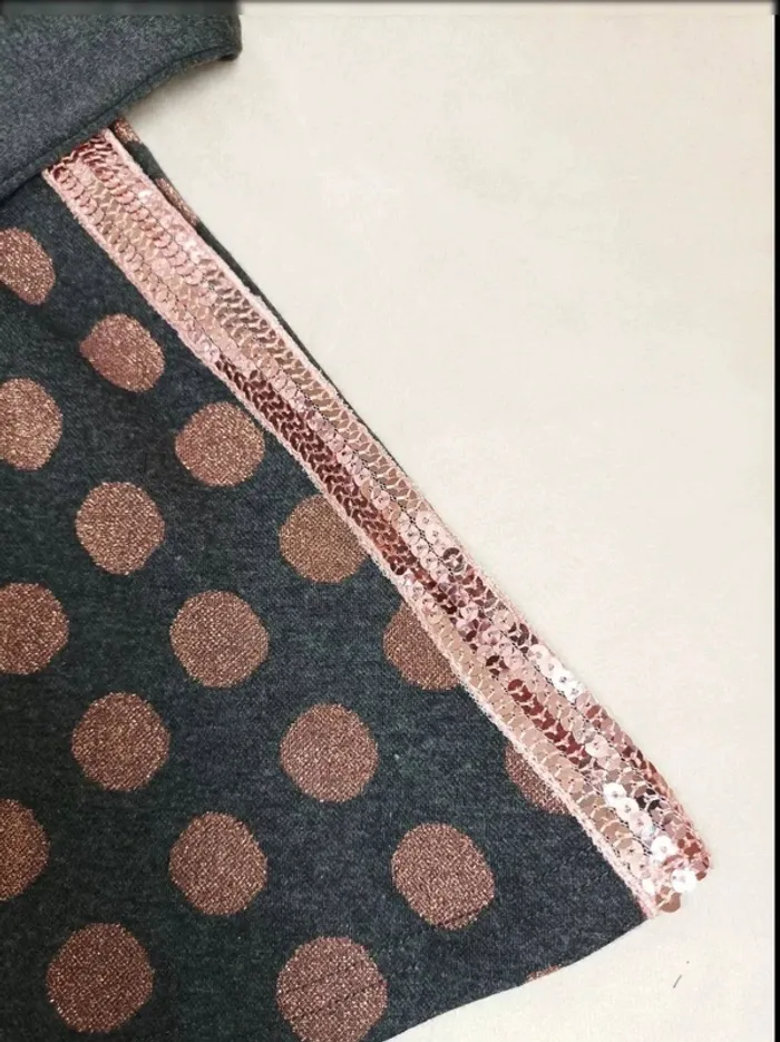 Magnifique robe pull gris et rose gold neuve avec étiquette Chicco fille 24 mois 92 cm - photo numéro 3