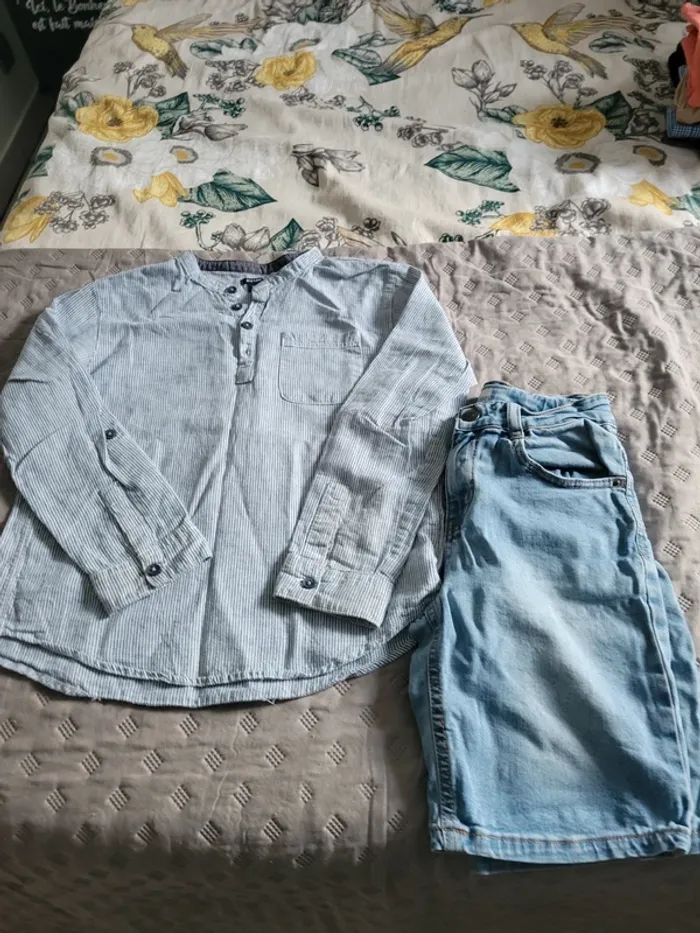 Bermuda et chemise 10 ans - photo numéro 3