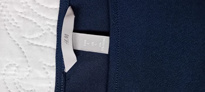 Haut fluide oversize col rond marine femme L h&m - photo numéro 14