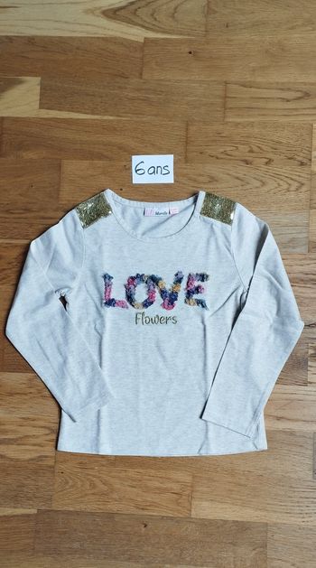 T-shirt fille 6 ans