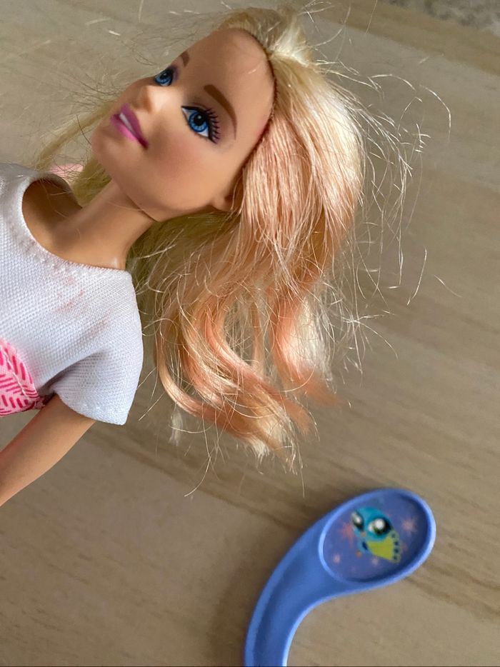 Poupee Barbie Mattel chapeau peigné accessoires 2015 201 - photo numéro 9