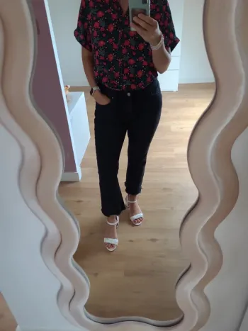 Jeans 3/4 évasée