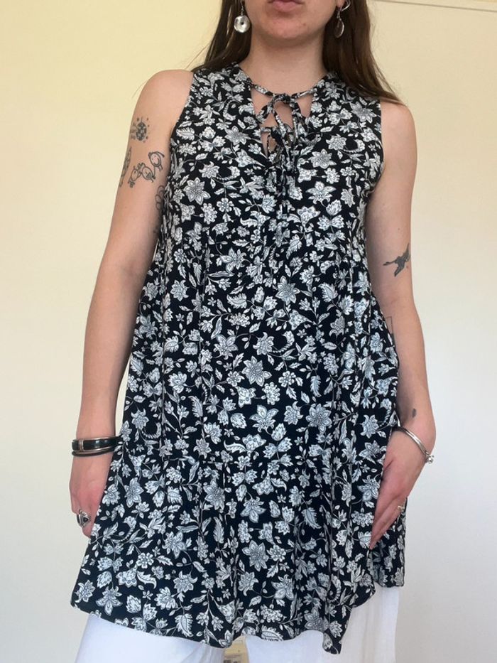 Robe à fleurs etam/ cute flower Summer dress - coquette cottage core - photo numéro 4