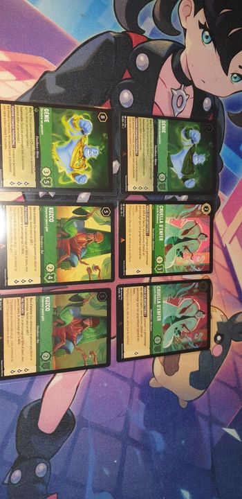 Carte foil et non foil lorcana chapitre 1