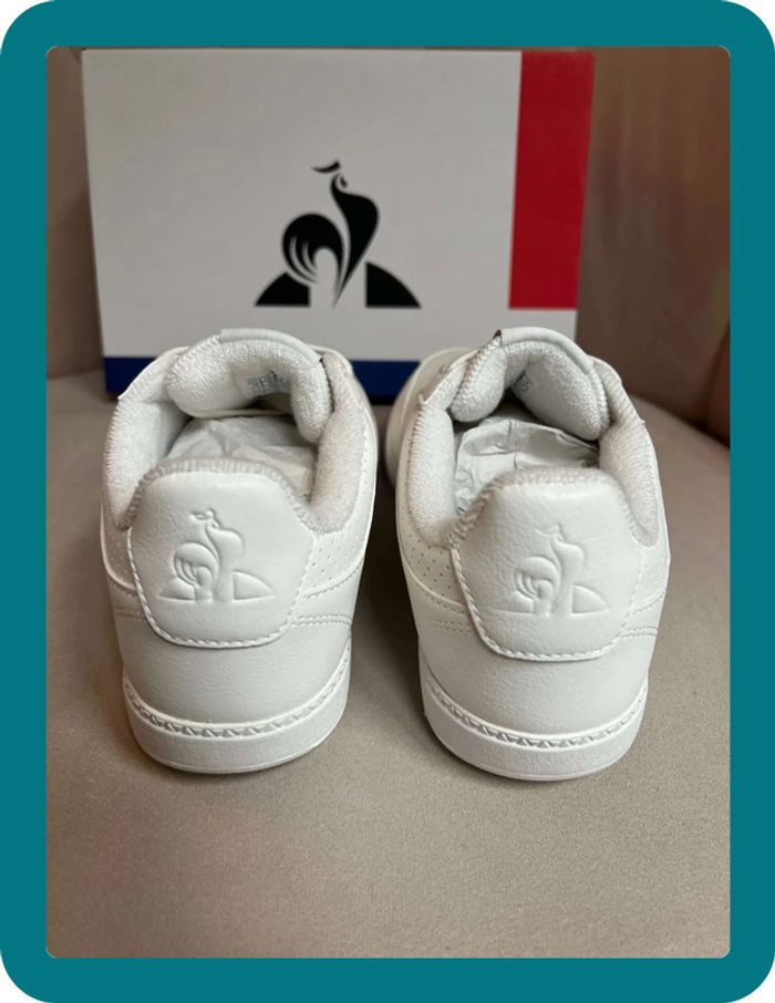 Sneackers unisexe LCS Derby_1 blanches taille 39 - Le coq sportif - photo numéro 2