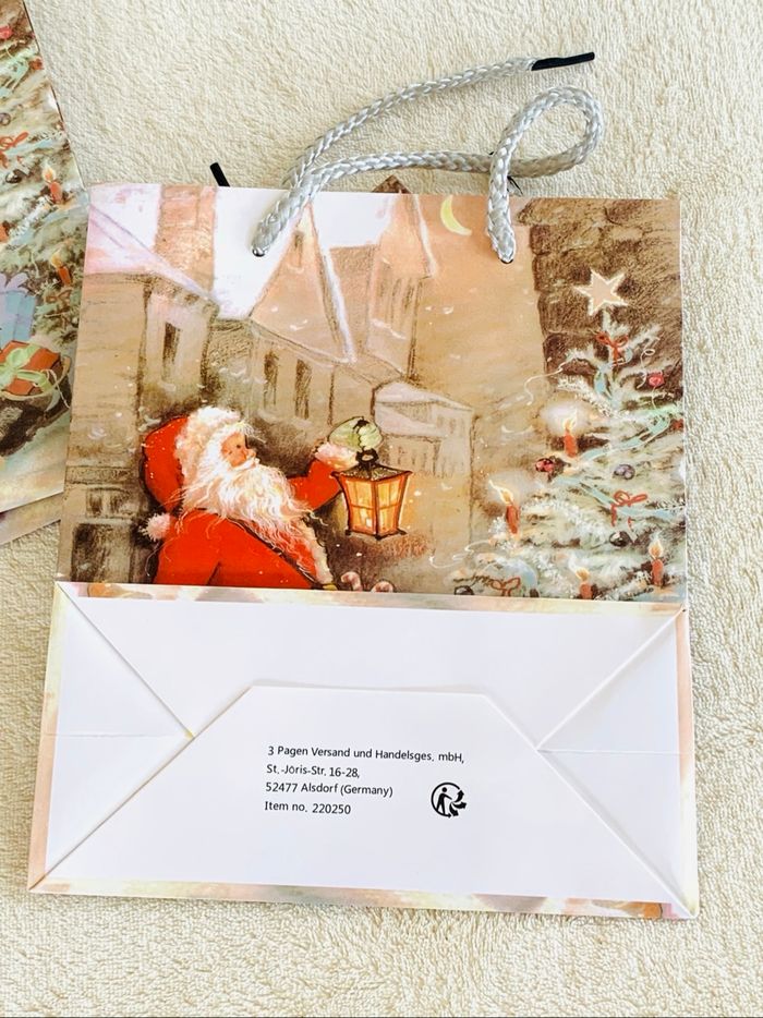 Lot de 3 petites pochettes Père Noel Vitrine Magique - photo numéro 3