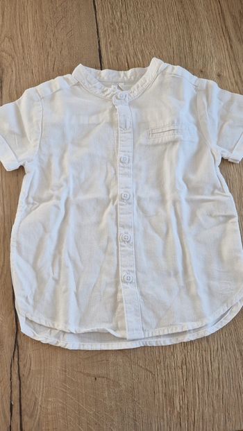 Chemise blanche manche courte 18 mois orchestra