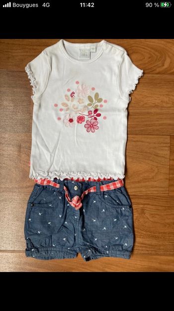 Ensemble short t-shirt Cadet Rousselle 6 mois