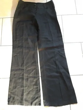 pantalon coupe large noir femme Camaïeu taille 38