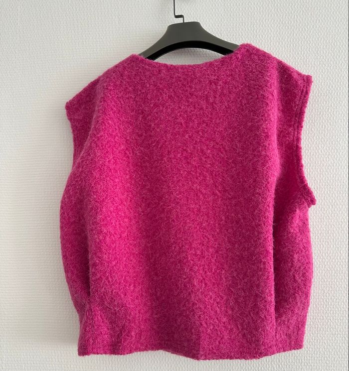 Gilet sans manches fuchsia - photo numéro 4