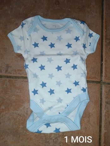 Body garçon 1 MOIS