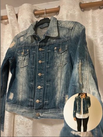 Veste en jean bleu