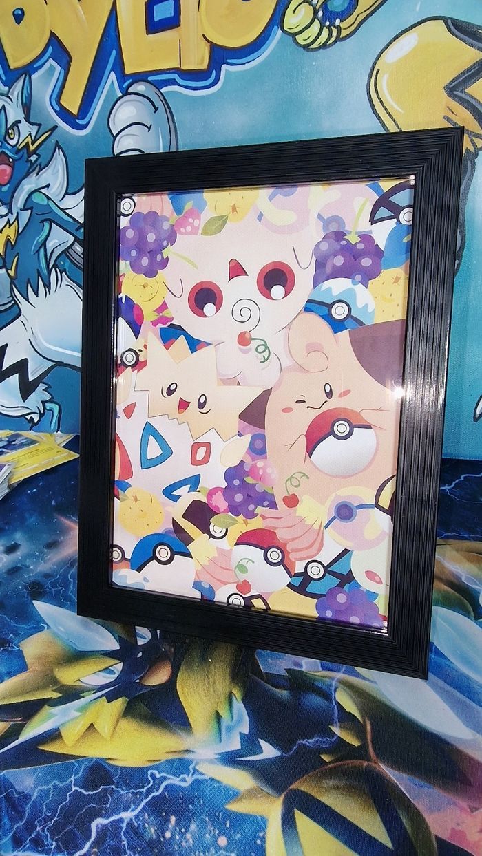 Magnifiques Cadres pokémon modèle Togepi, mélo, toudoudou. - photo numéro 2