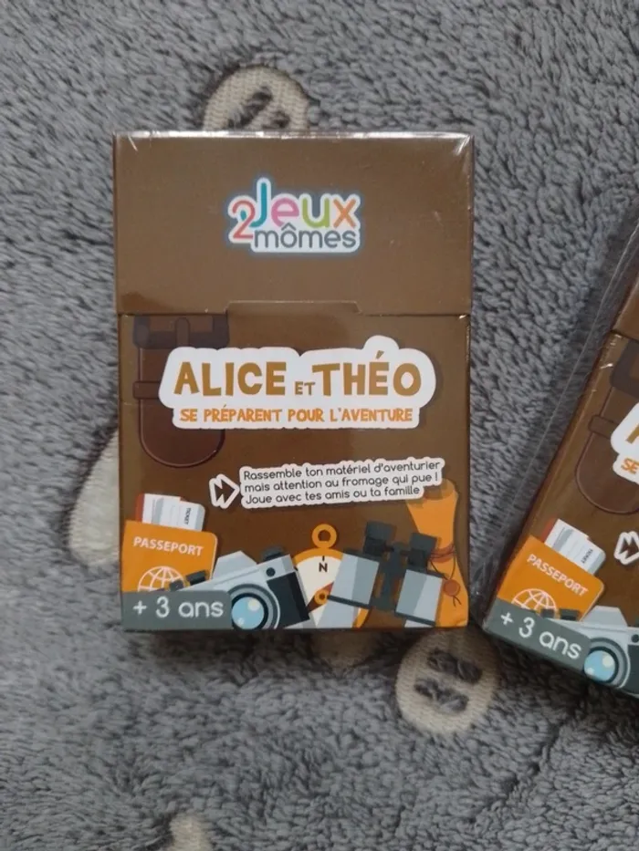 lot de 2 jeux de cartes Alice et Téo mistigris - neuf sous blister - photo numéro 2
