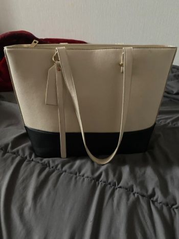 Sac à main bicolore