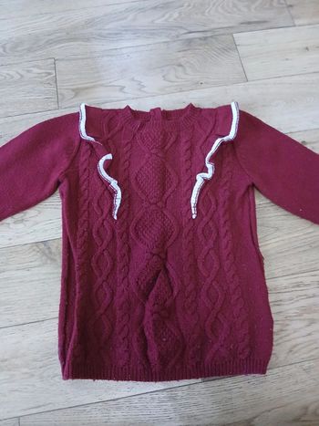 Pull bordeaux fille 6 ans sergent major