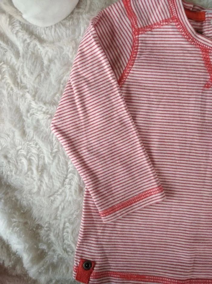 Tee shirt manches longues Garçon 12 mois Vertbaudet 100% coton - photo numéro 3