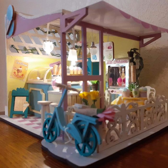 Miniature/diorama/vitrine Marchand de glace - Idée cadeau original - photo numéro 3