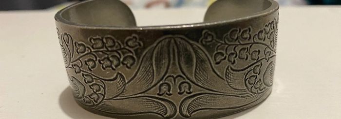 Bracelet usa manchette Salisbury pewter may - photo numéro 3