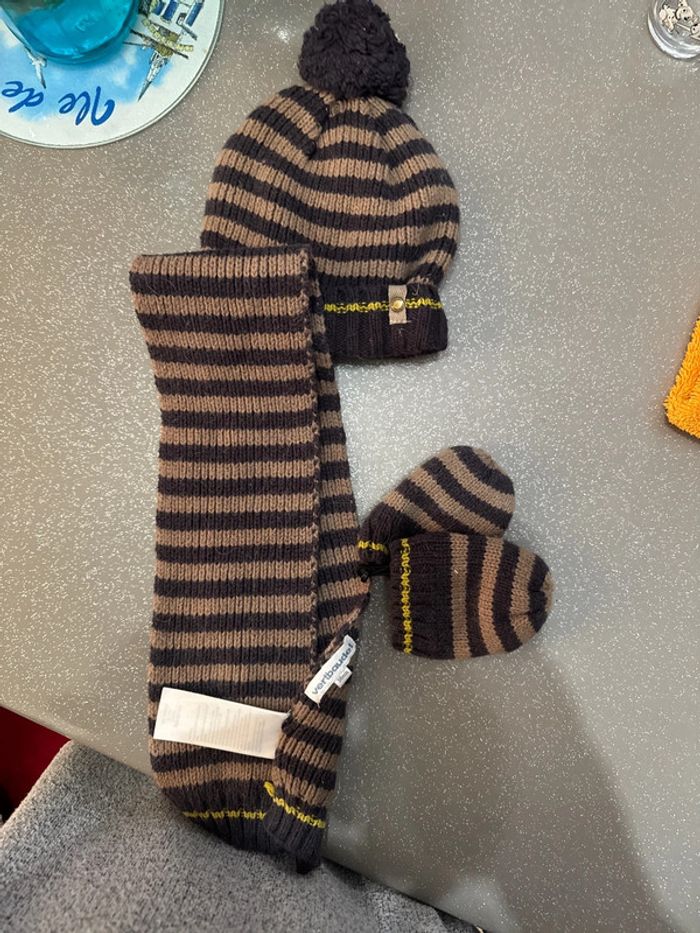 Ensemble écharpe/bonnet/gants