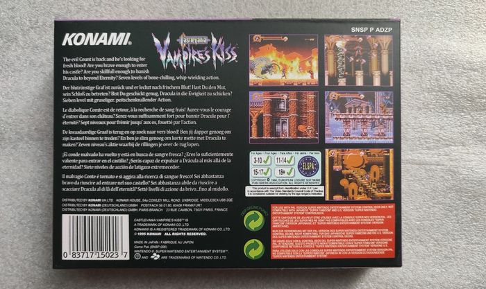Castlevania Vampire Kiss SNES - photo numéro 3