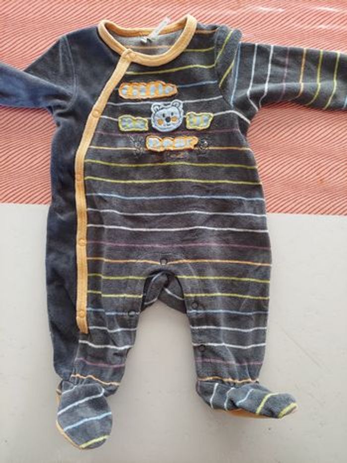 Pyjama velours 3mois orchestra