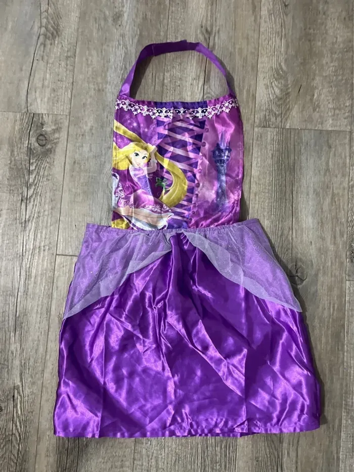 Robe tablier Raiponce 3/6ans