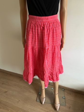 Jupe rose mi longue neuve Naf Naf taille 36 (valeur 100€)