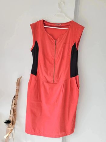 Robe Mi-Longue Rouge Femme Jacqueline Riu – Taille 44