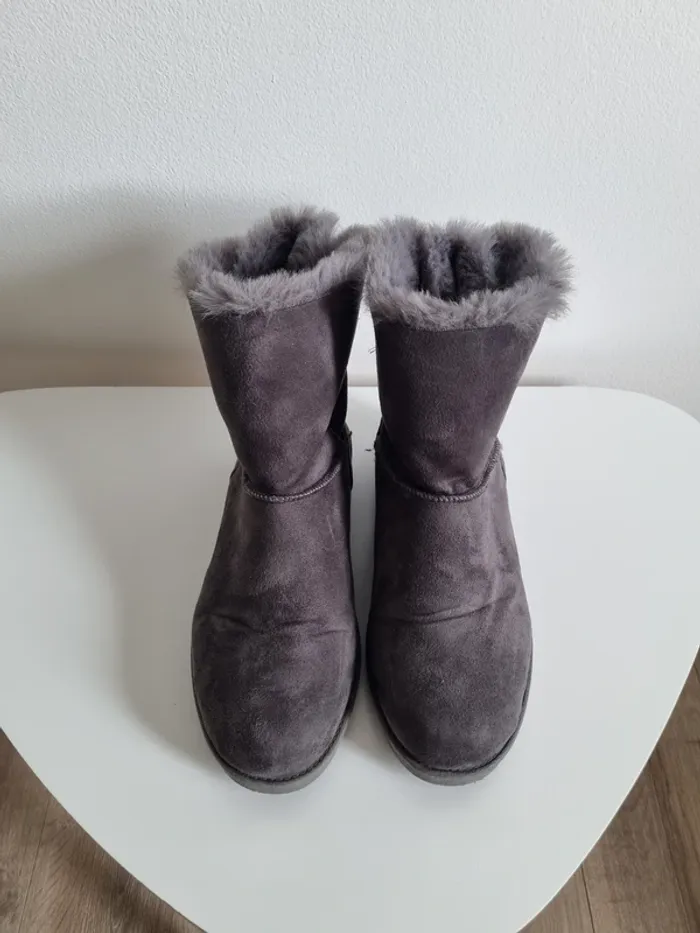 Bottines fourrées grises - photo numéro 4