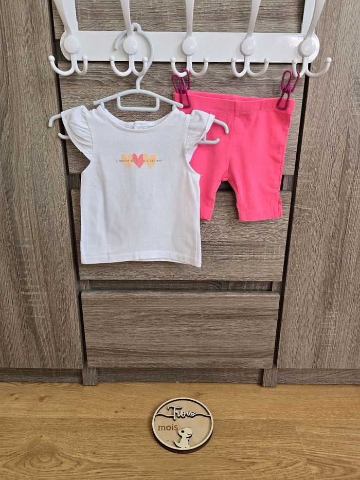 Vêtement Bébé Fille - Ensemble été - Kiabi / Tissaia - 3 mois / 56-62 cm