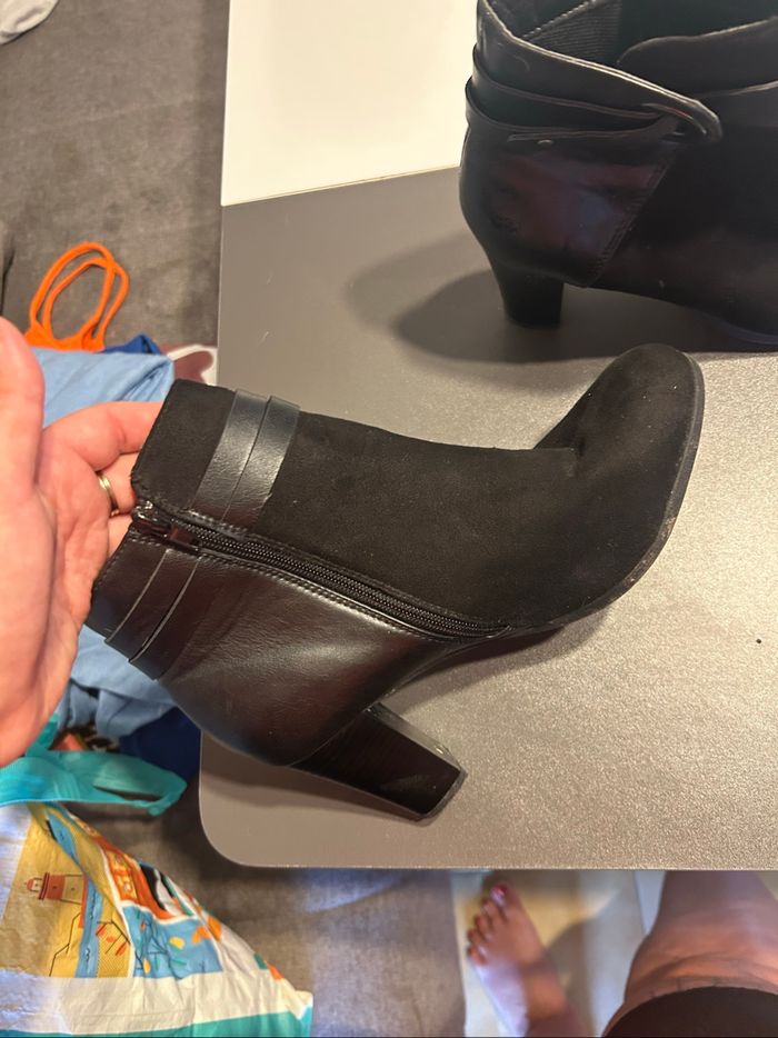 Bottine à talon liberto