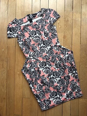 Robe tulipe imprimé fleuri