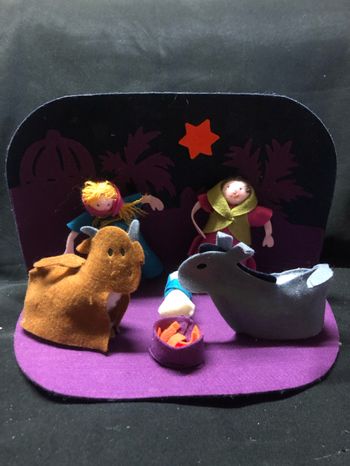 Crèche en feutrine