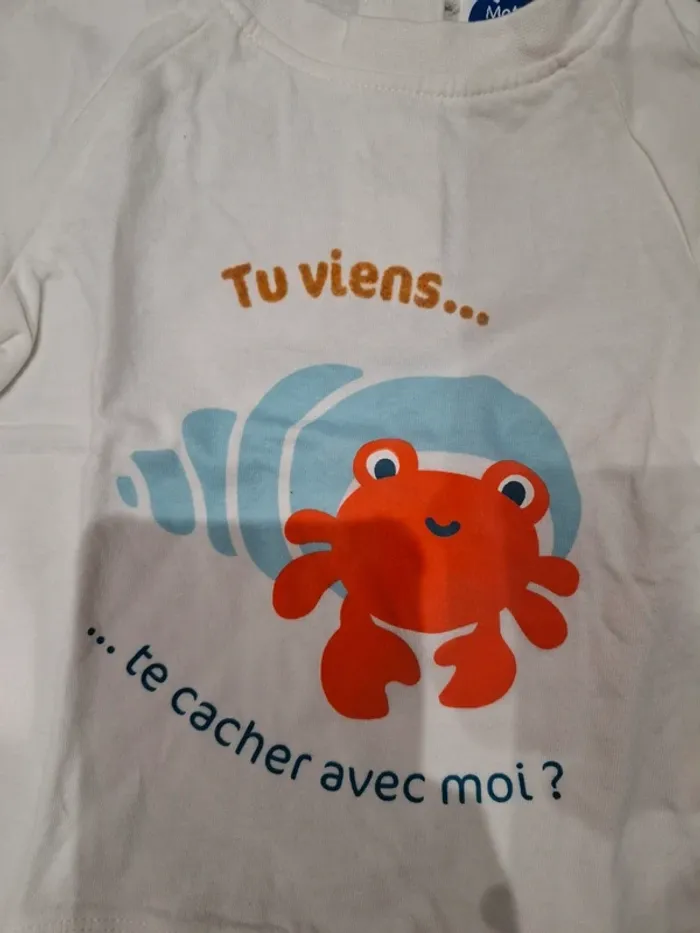 Tee shirt crabe - photo numéro 2