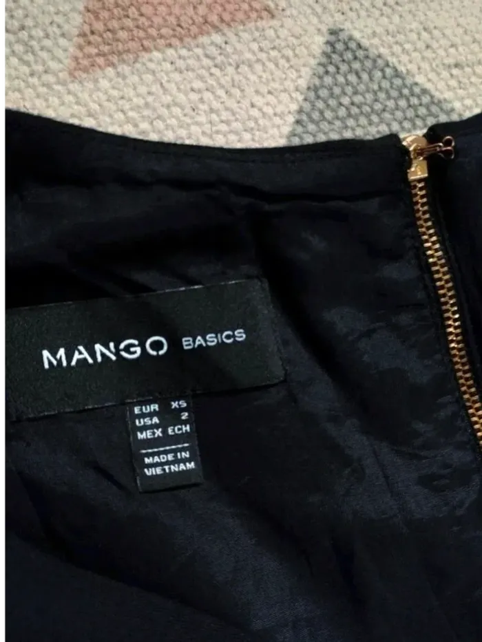 Robe noire chasuble zippée Mango - XS - Excellent état - photo numéro 7