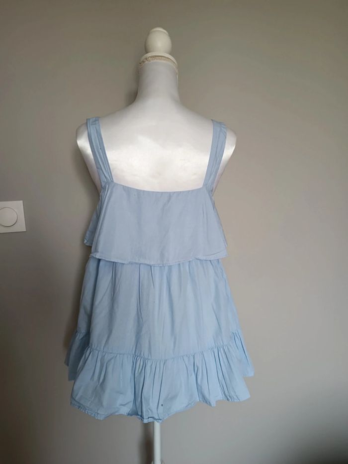 Blouse bleu ciel Zara taille M - photo numéro 3